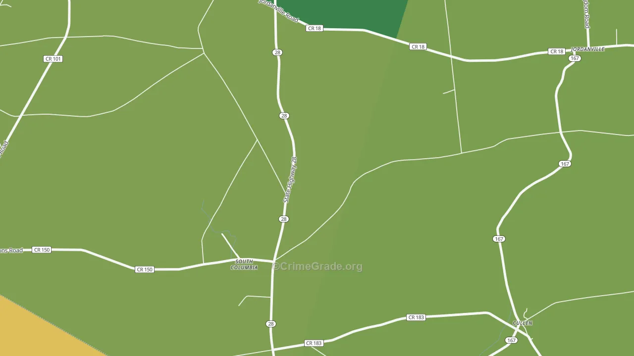 South Columbia, NY Map of Assault Rates