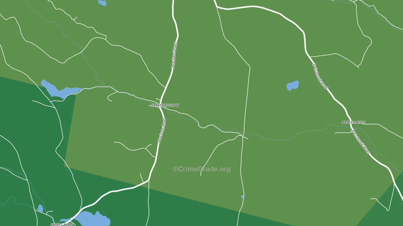 South Danville, VT Map of Assault Rates