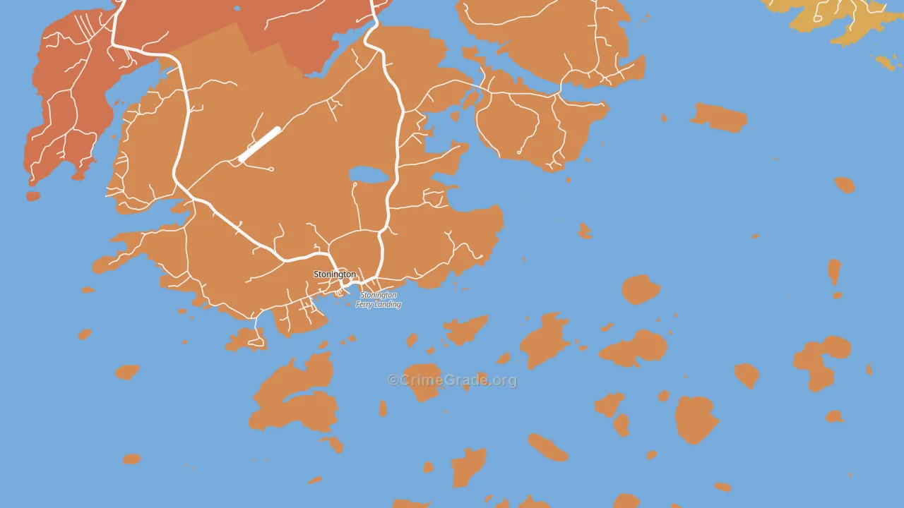 South Deer Isle, ME Map of Assault Rates