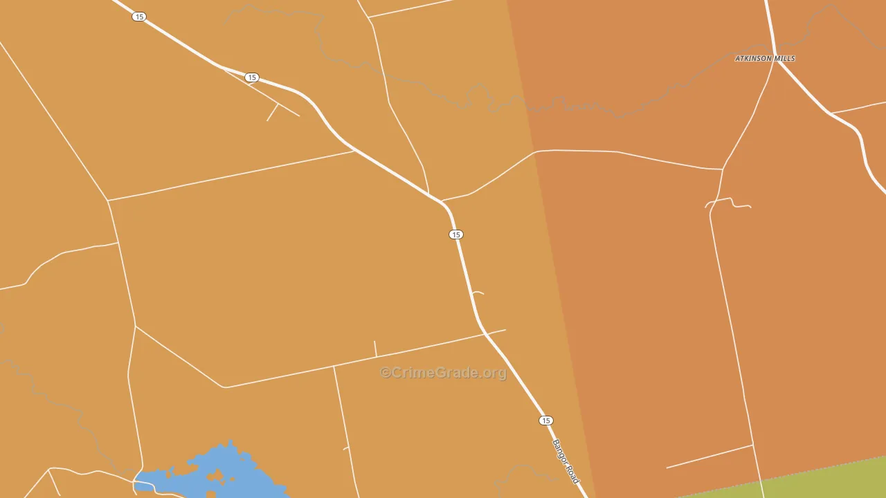South Dover, ME Map of Assault Rates