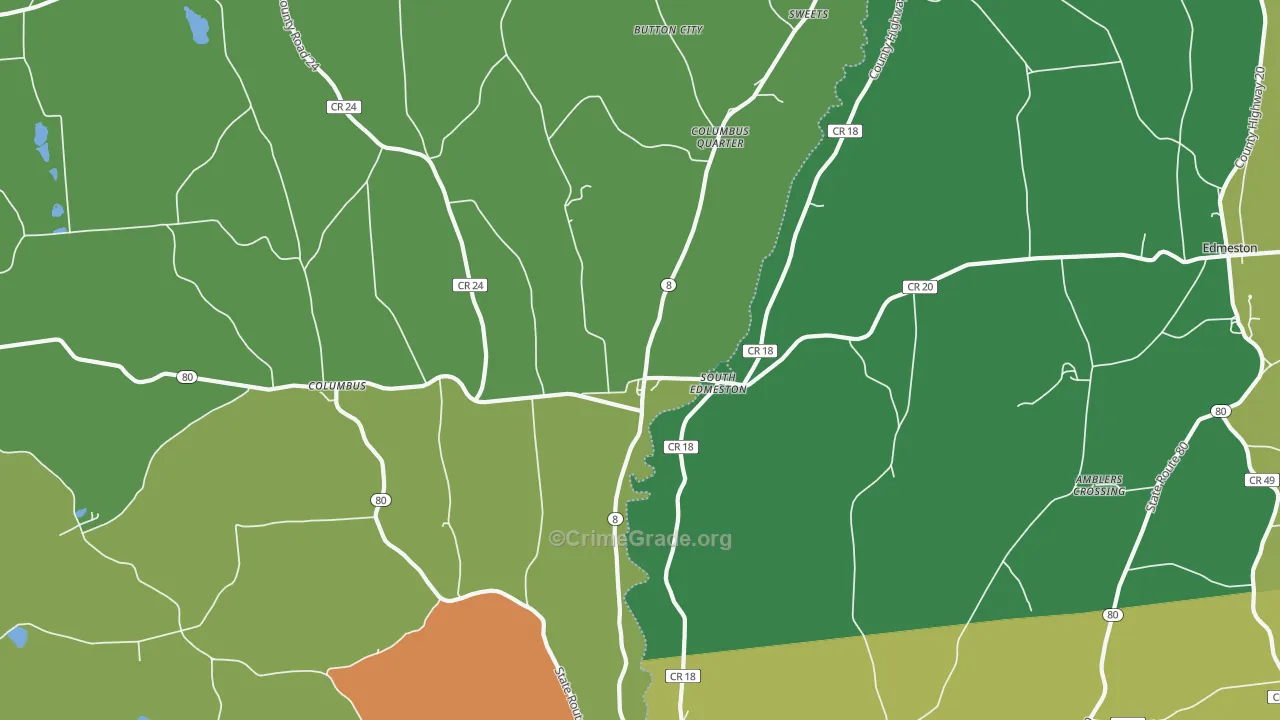South Edmeston, NY Map of Assault Rates