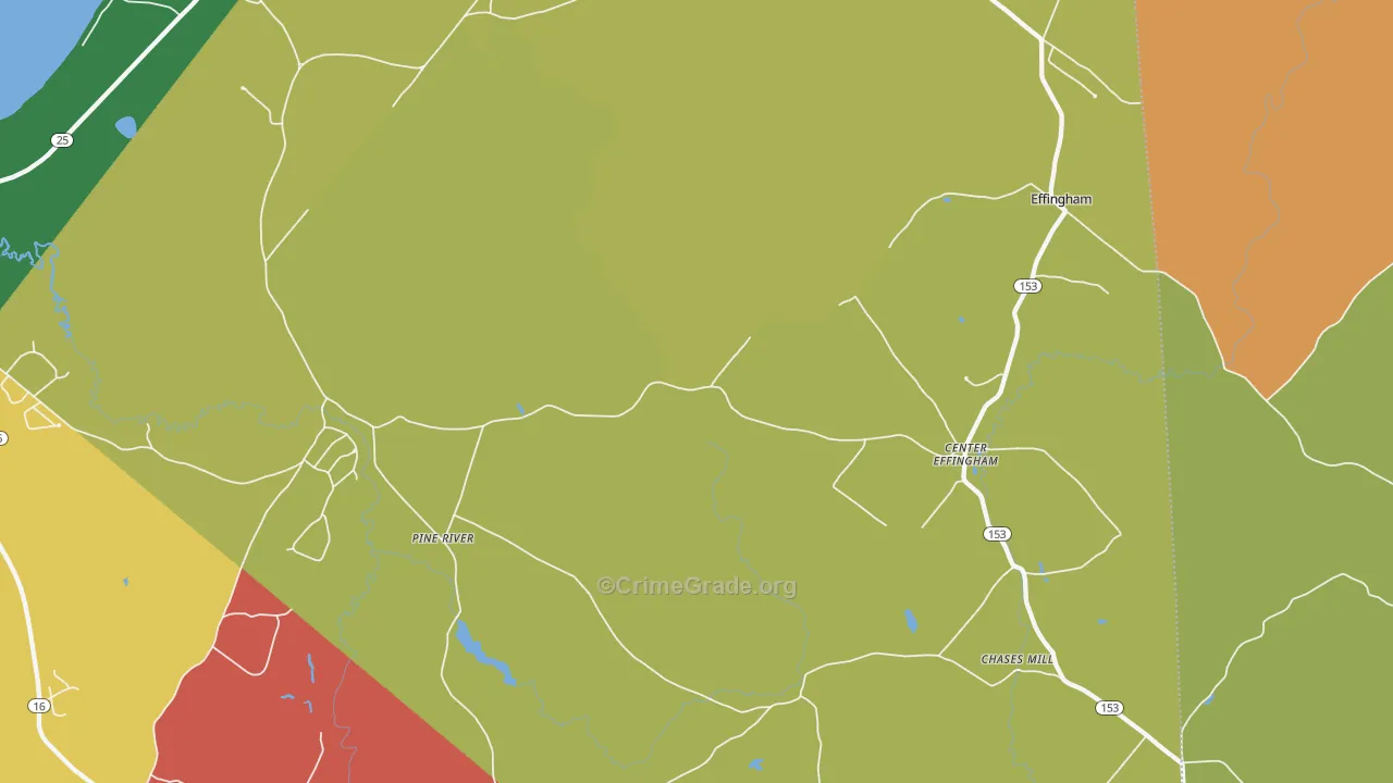 South Effingham, NH Map of Assault Rates