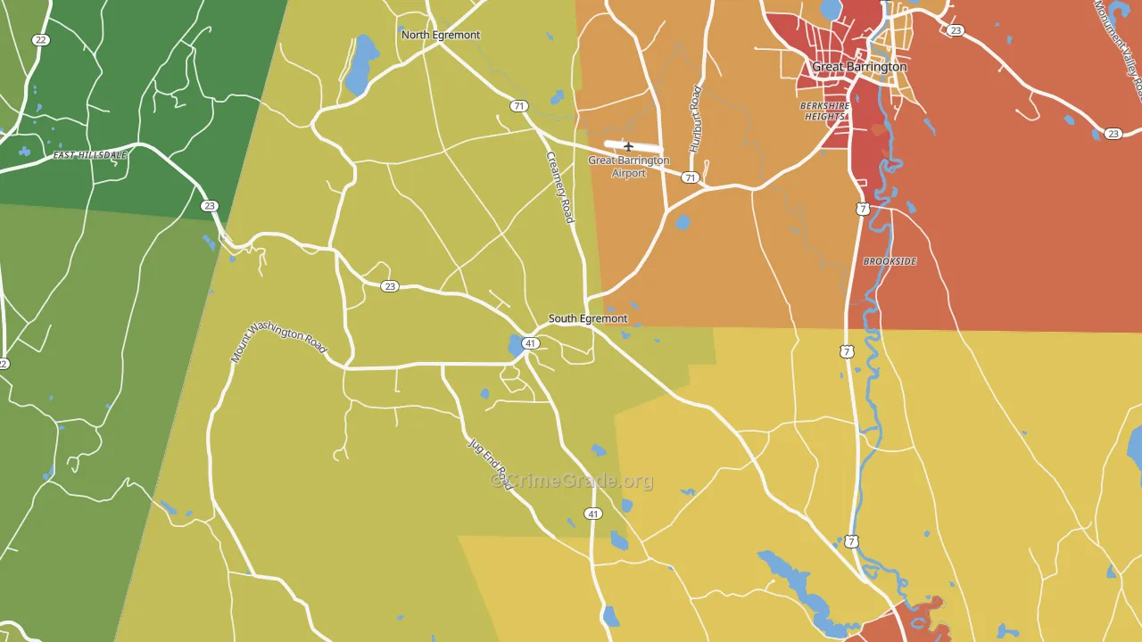 South Egremont, MA Map of Assault Rates