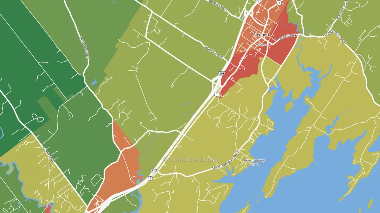 South Freeport, ME Map of Assault Rates