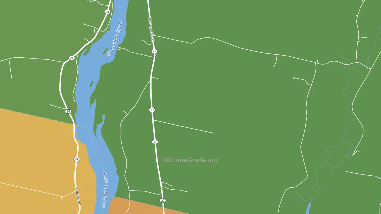 South Gardiner, ME Map of Assault Rates