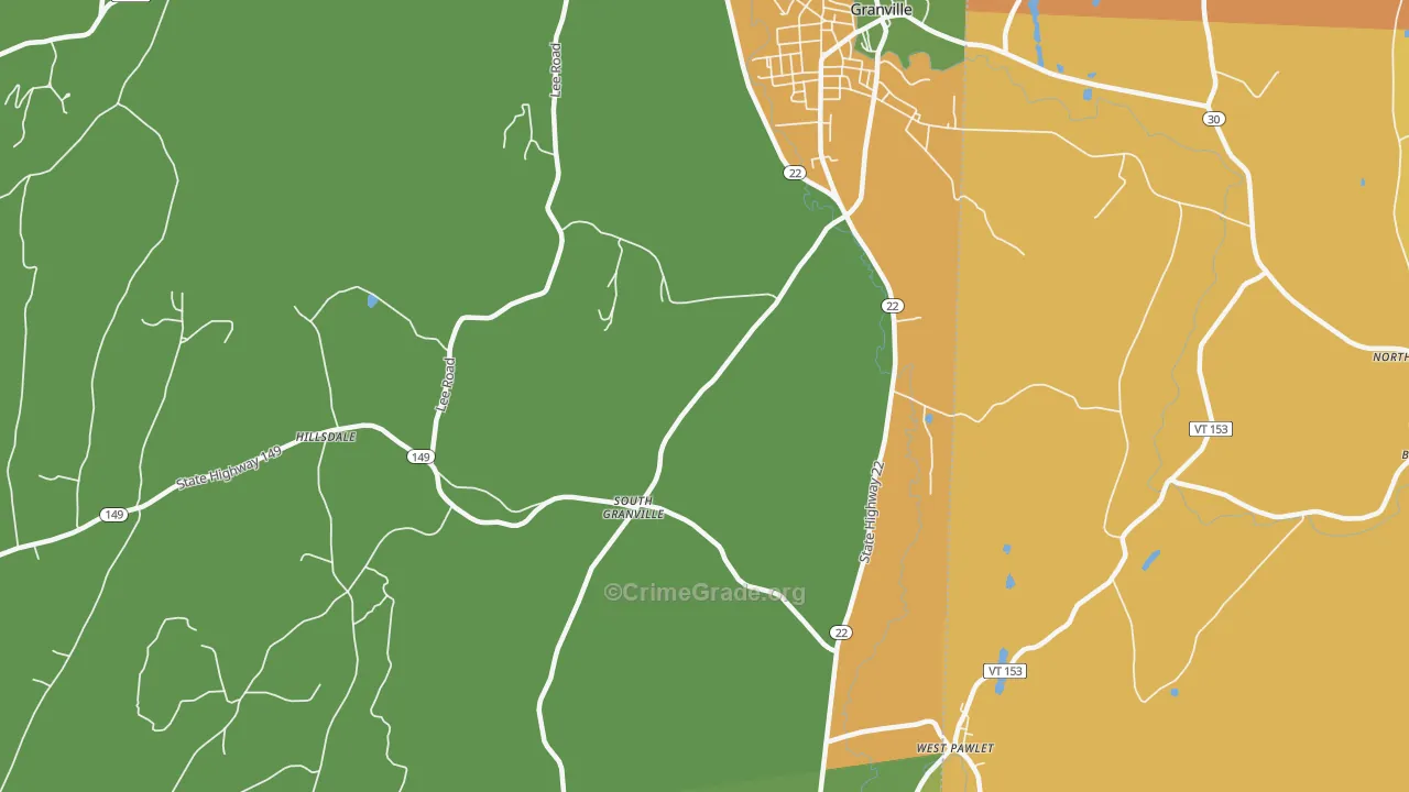 South Granville, NY Map of Assault Rates