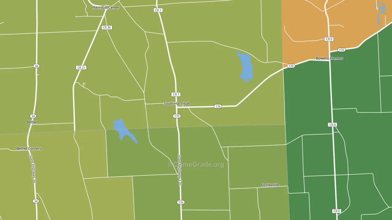 South Hannibal, NY Map of Assault Rates