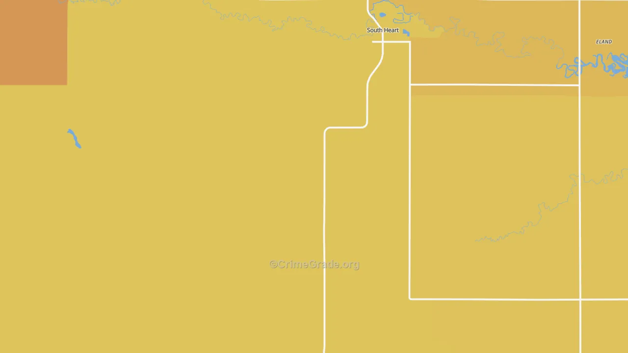 South Heart, ND Map of Assault Rates