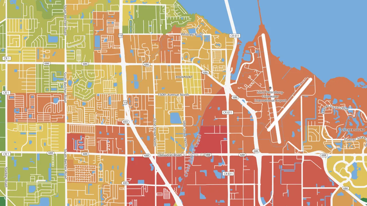 South Highpoint, FL Map of Assault Rates