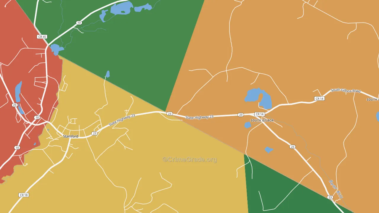 South Jefferson, NY Map of Assault Rates