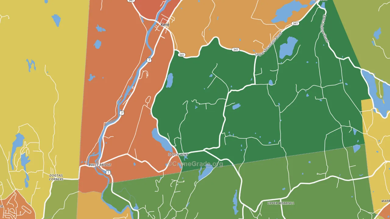 South Kent, CT Map of Assault Rates