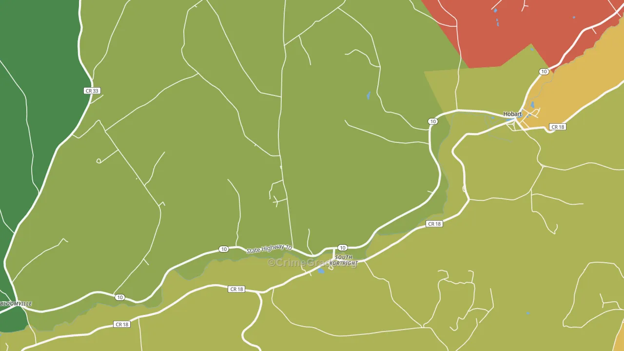 South Kortright, NY Map of Assault Rates