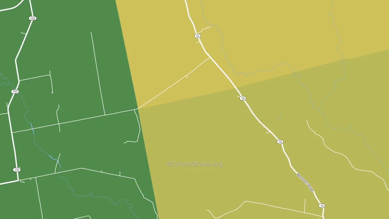 South Lagrange, ME Map of Assault Rates