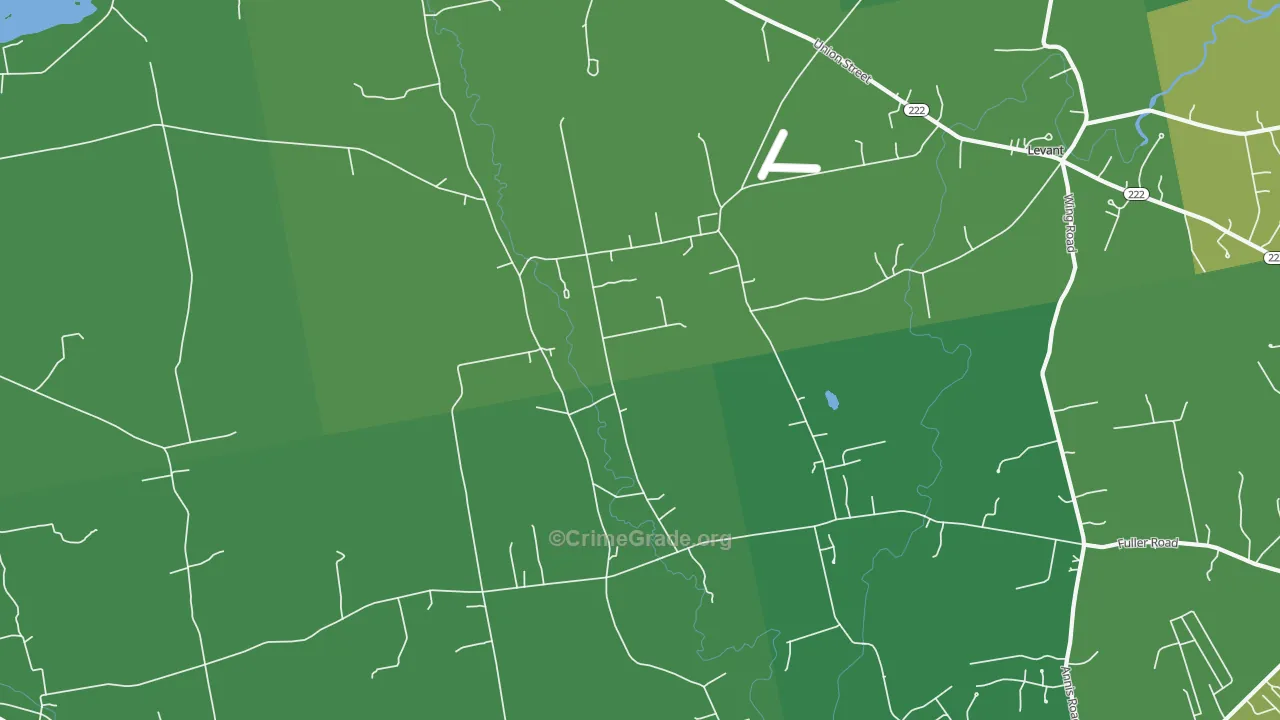 South Levant, ME Map of Assault Rates