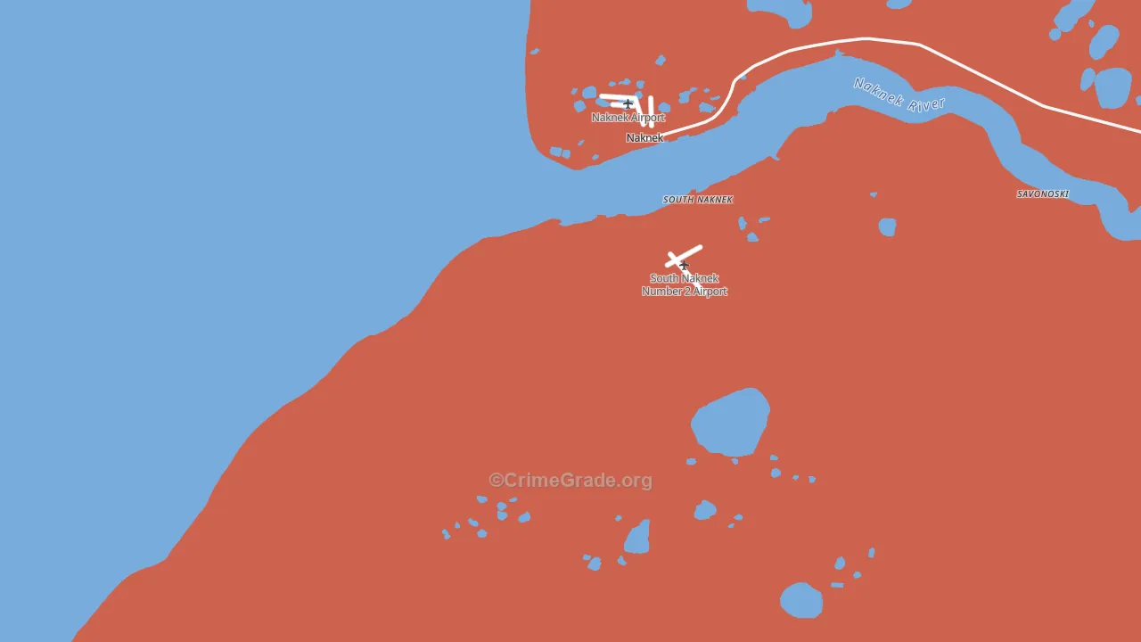 South Naknek, AK Map of Assault Rates