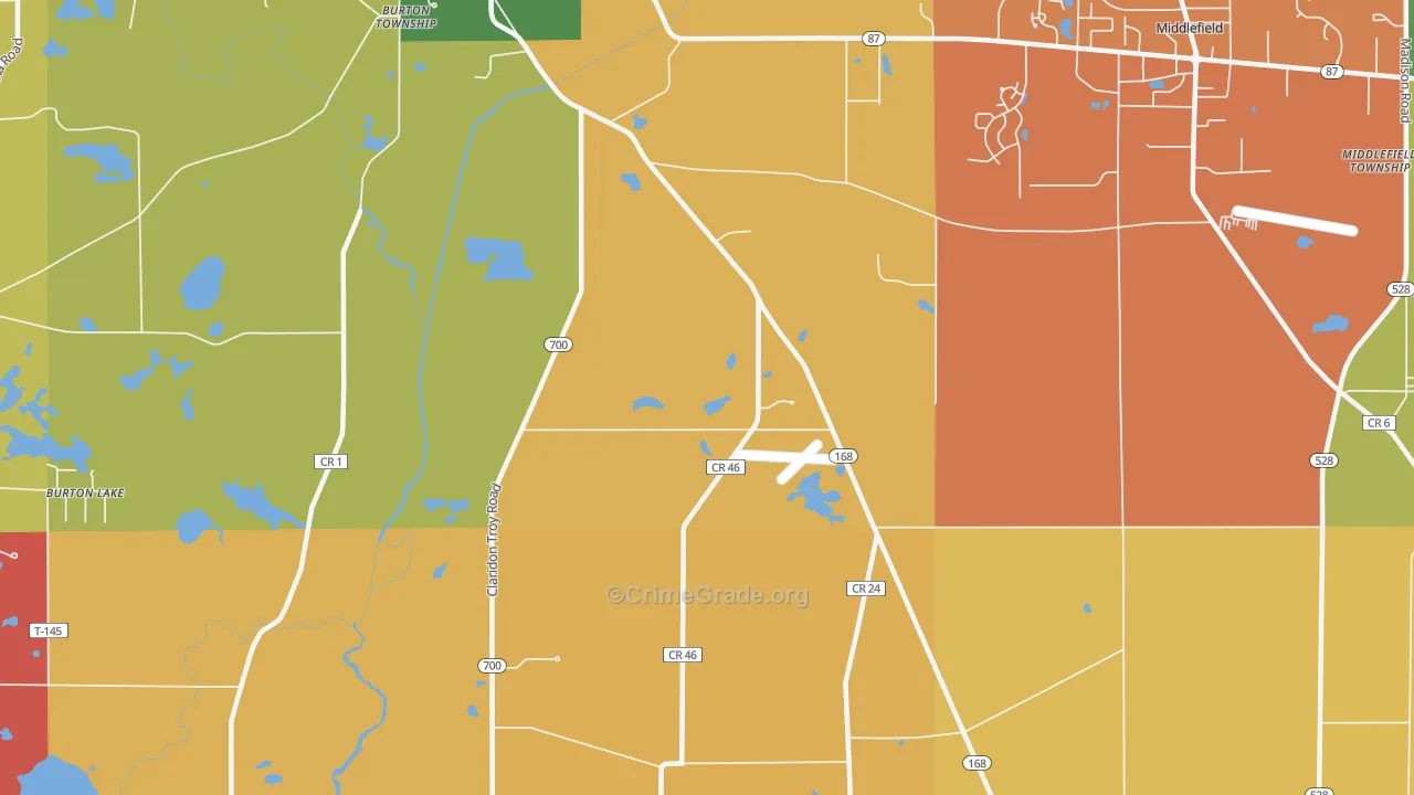 South Newbury, OH Map of Assault Rates