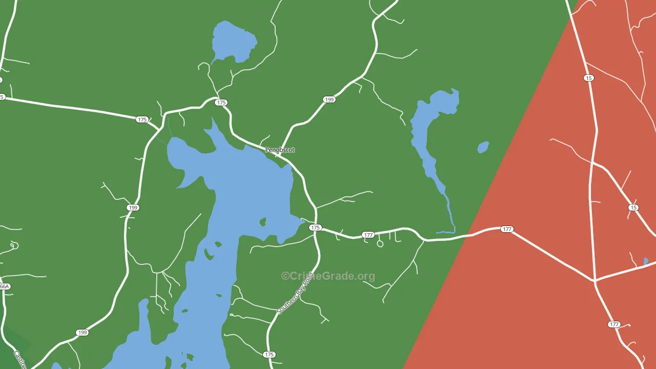 South Penobscot, ME Map of Assault Rates