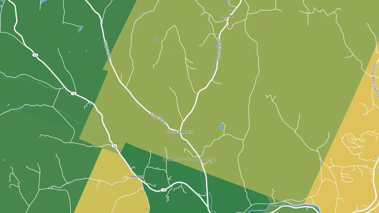 South Pomfret, VT Map of Assault Rates