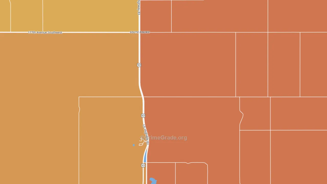 South Prairie, ND Map of Assault Rates
