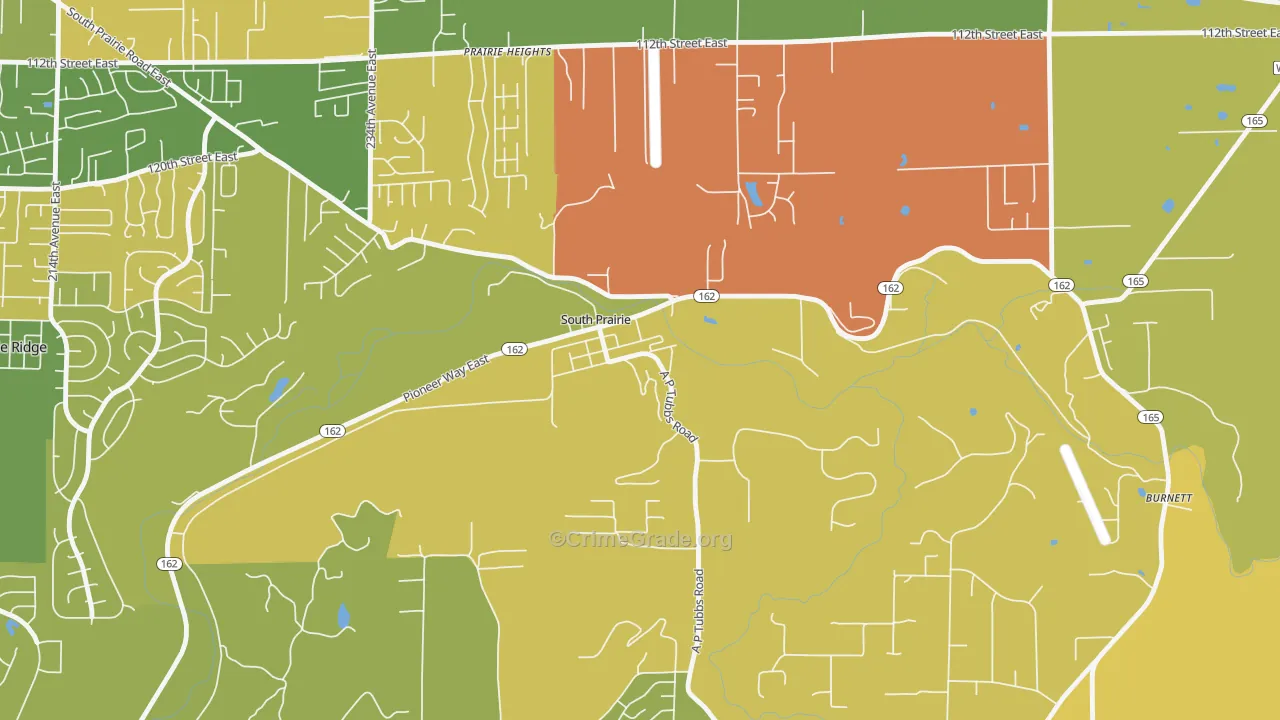 South Prairie, WA Map of Assault Rates