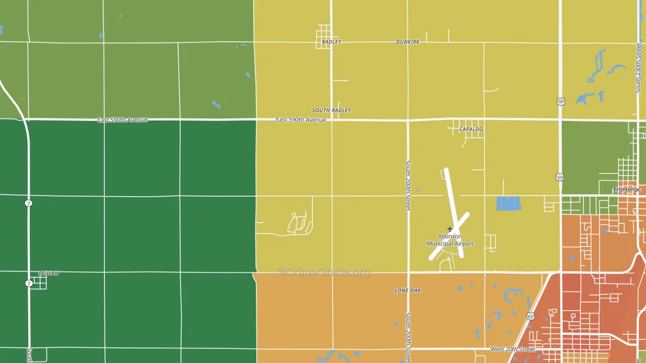 South Radley, KS Map of Assault Rates