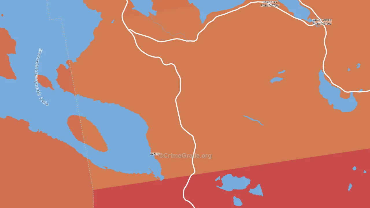 South Rangeley, ME Map of Assault Rates