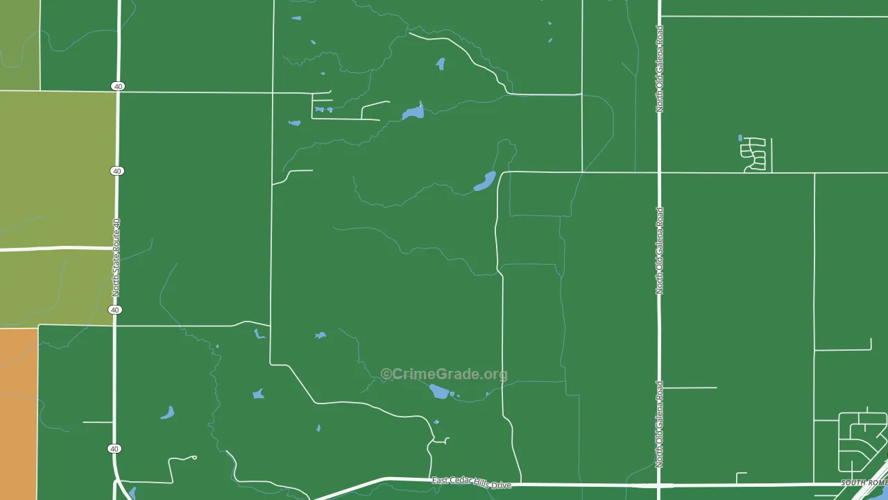 South Rome, IL Map of Assault Rates