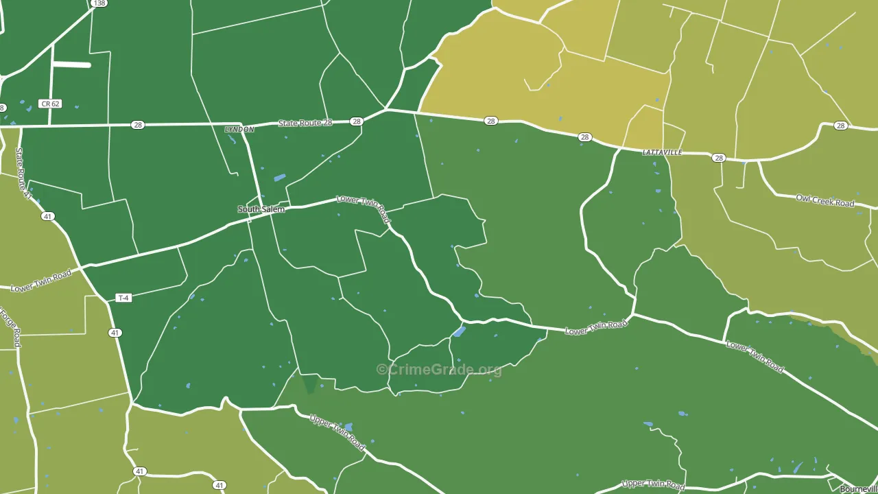 South Salem, OH Map of Assault Rates