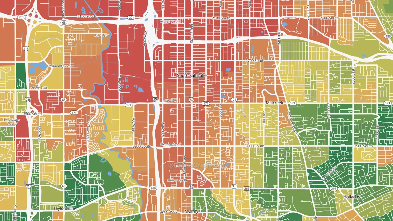South Salt Lake, UT Map of Assault Rates