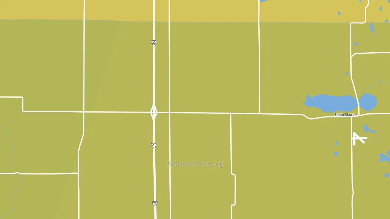 South Shore, SD Map of Assault Rates