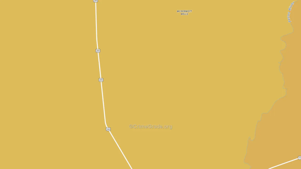South Spring Acres, NM Map of Assault Rates