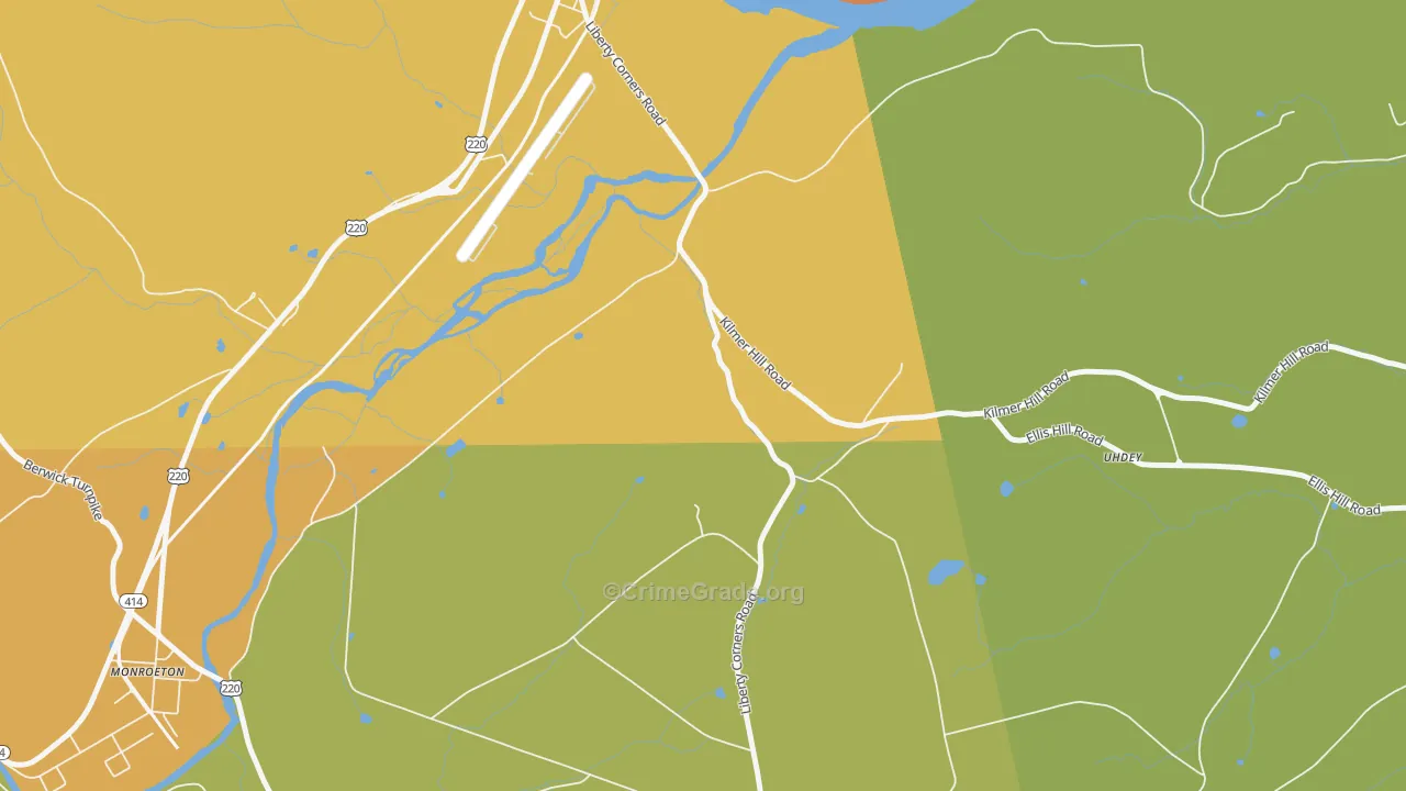South Towanda, PA Map of Assault Rates