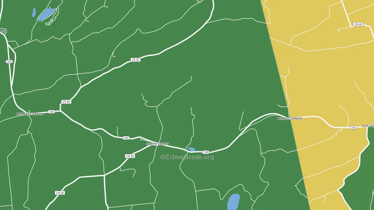 South Valley, NY Map of Assault Rates