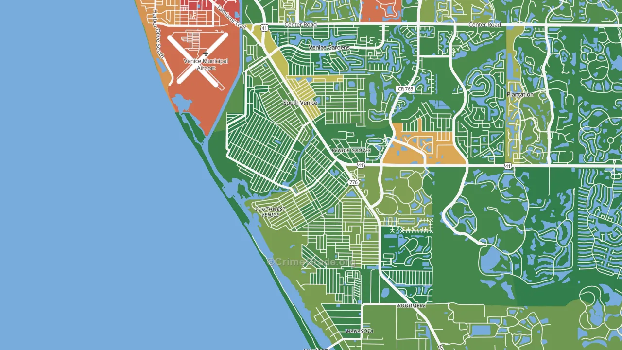 South Venice, FL Map of Assault Rates