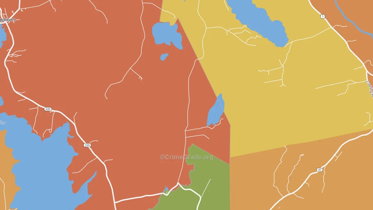 South Waldoboro, ME Map of Assault Rates