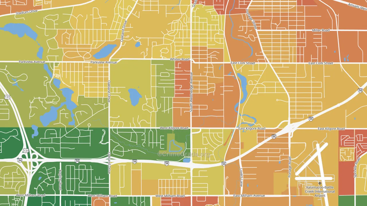 South Westnedge, Kalamazoo, MI Map of Assault Rates