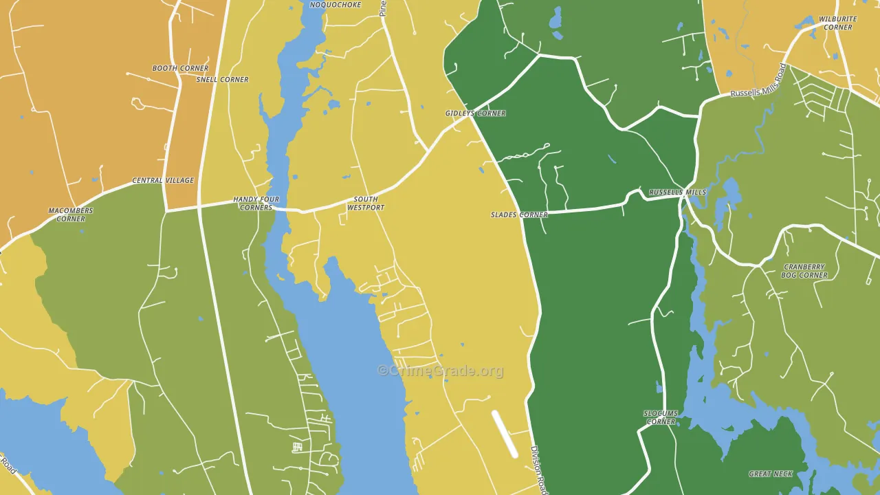 South Westport, MA Map of Assault Rates