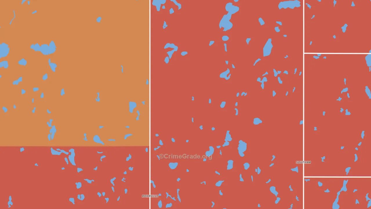 Southam, ND Map of Assault Rates