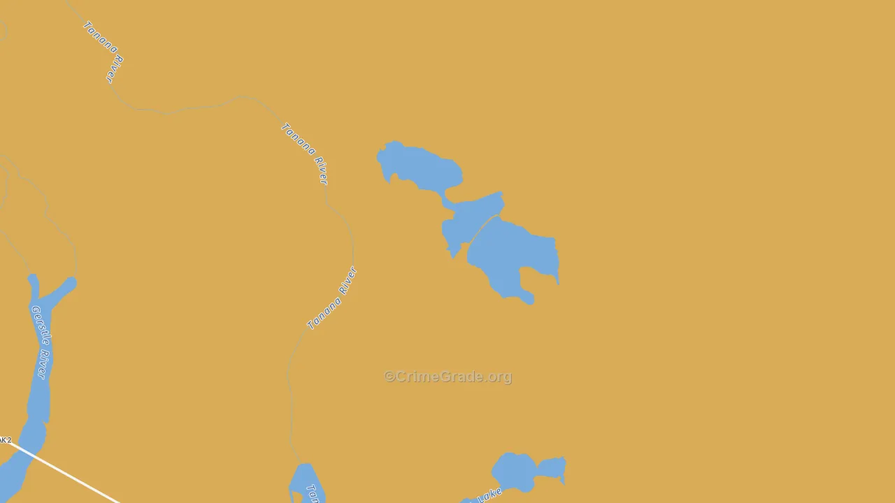 Southeast Fairbanks Census Area, AK Map of Assault Rates