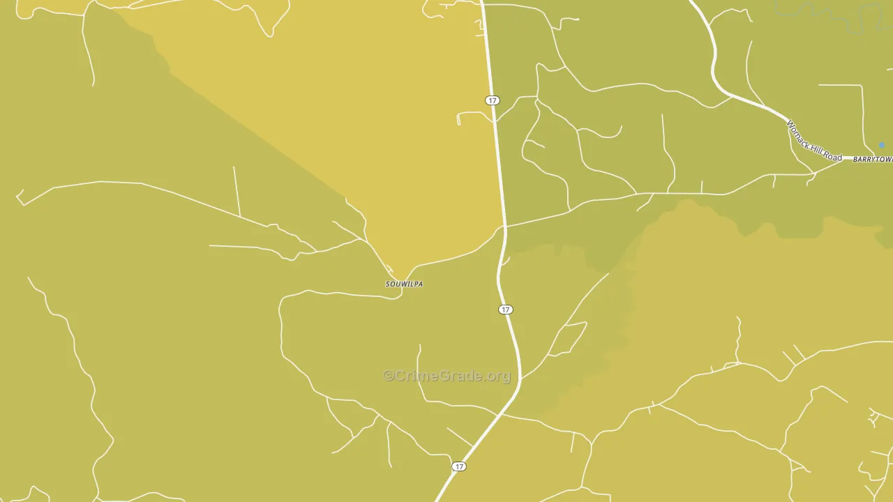 Souwilpa, AL Map of Assault Rates