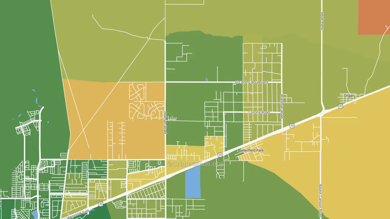 Spaceport City, NM Map of Assault Rates