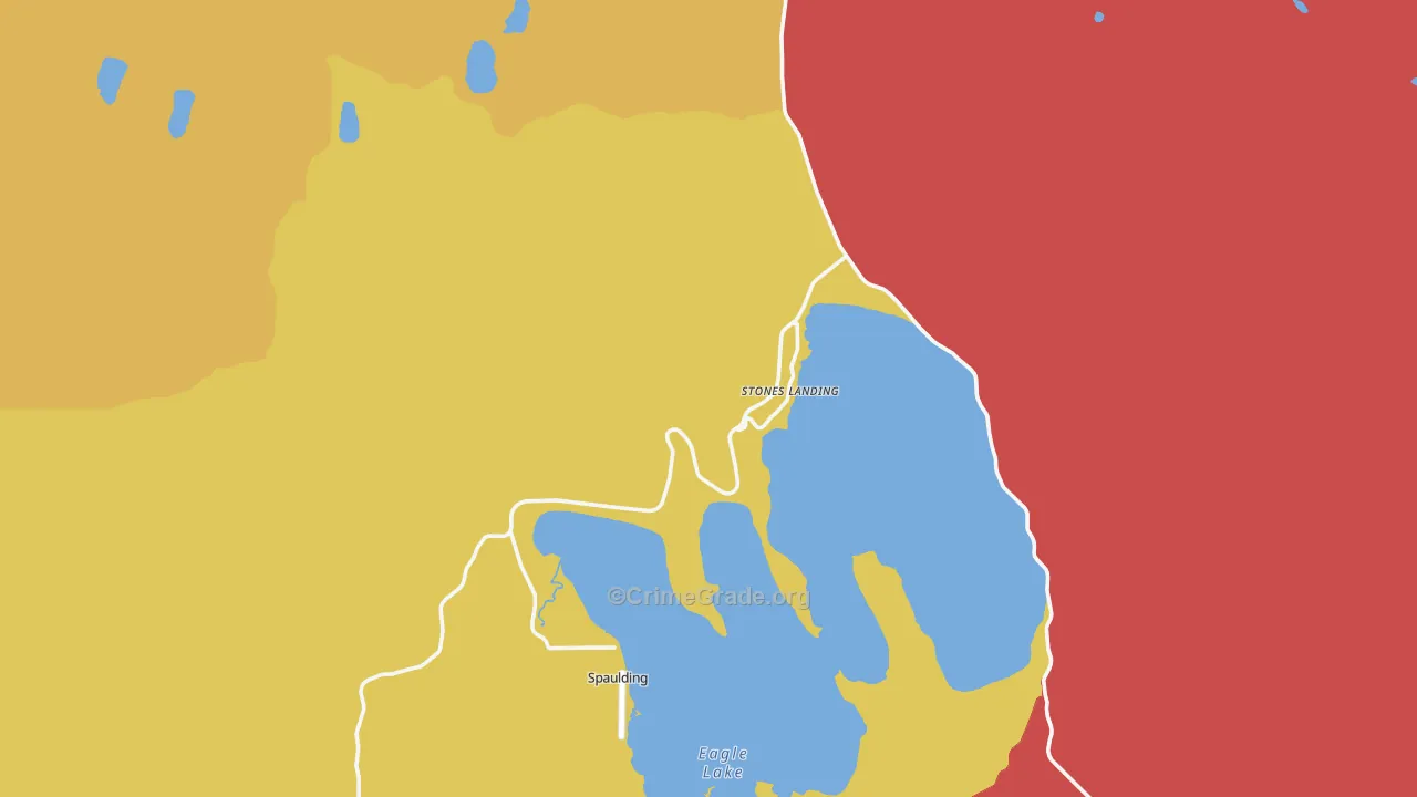 Spalding Tract, CA Map of Assault Rates
