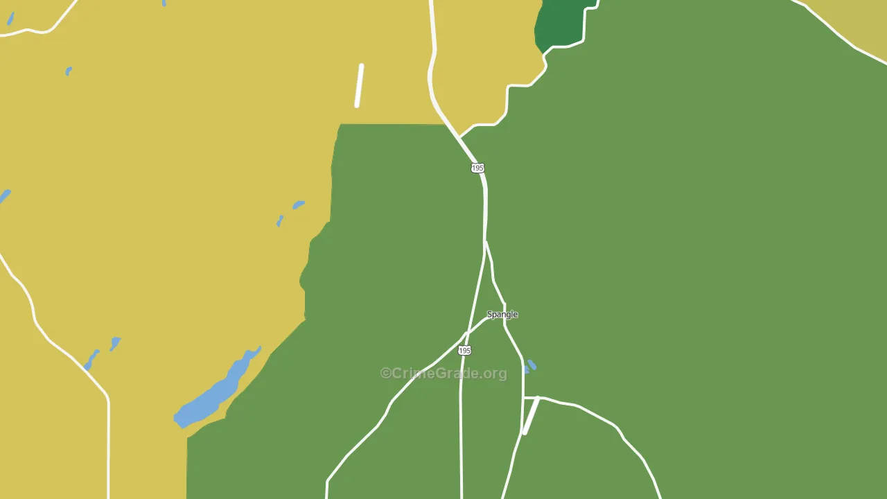 Spangle, WA Map of Assault Rates