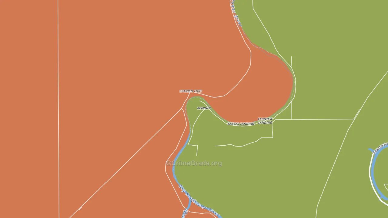 Spanish Fort, MS Map of Assault Rates