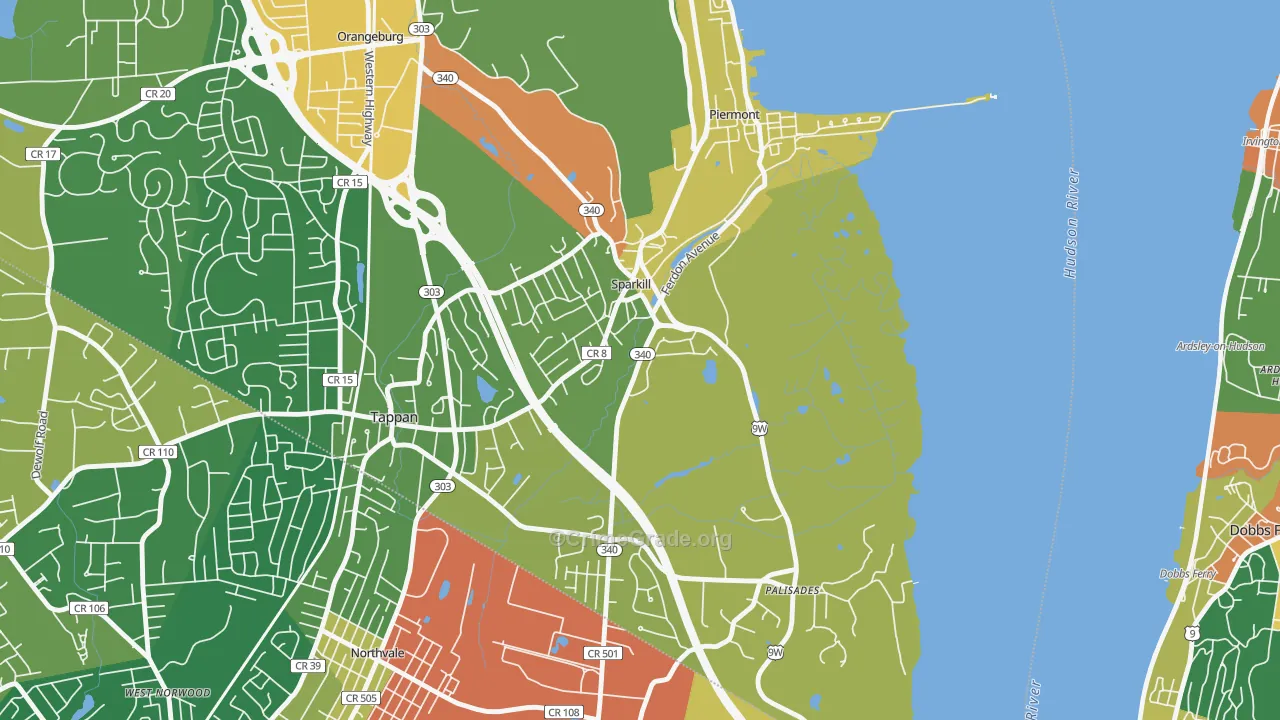 Sparkill, NY Map of Assault Rates