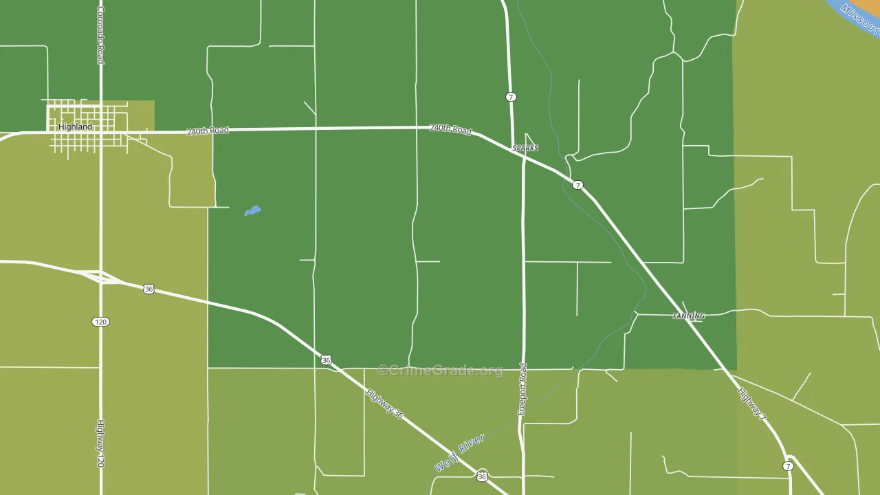 Sparks, KS Map of Assault Rates