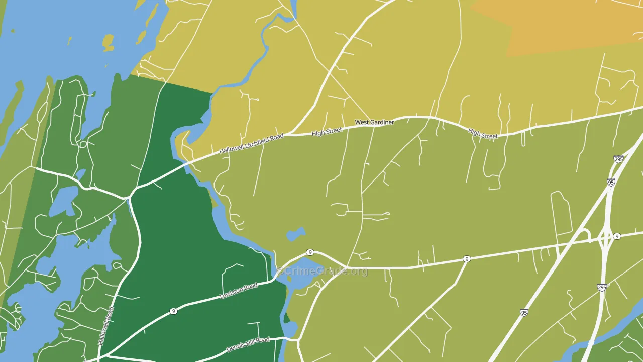 Spears Corner, ME Map of Assault Rates