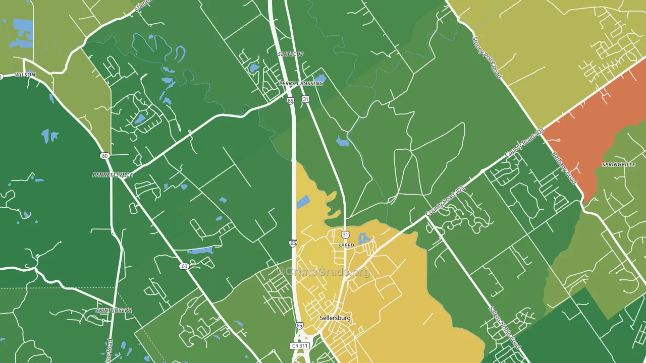 Speed, IN Map of Assault Rates