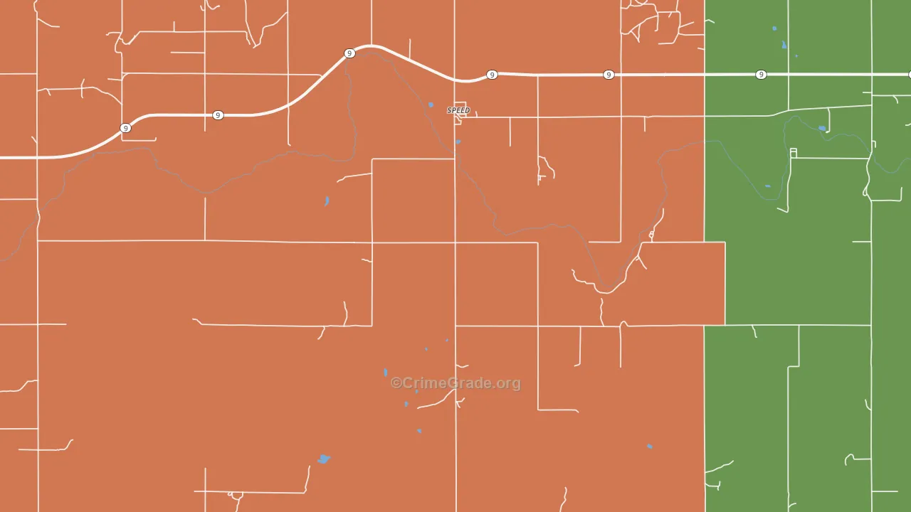 Speed, KS Map of Assault Rates