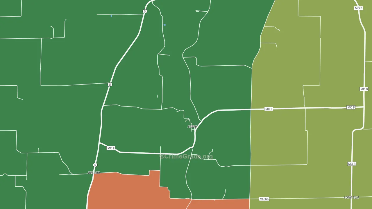 Speed, MO Map of Assault Rates